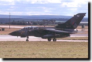 Tornado taxiing landing