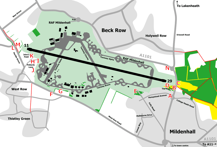 RAF Mildenhall viewing locations