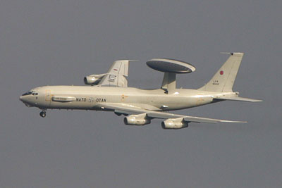 NATO E-3 turning finals