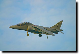 Harrier T.10 curving onto finals