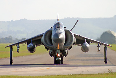 Sea Harrier taxiing