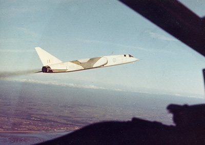 XR219 in flight