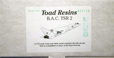 Toad Resins TSR2 box
