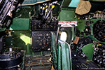 The radar scope (mostly obscured by the triangular plate to the bottom right of the picture) and associated joystick is in the same position on the Vulcan.