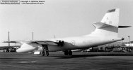 Only a handful of Valiants were converted to the photographic reconnaissance role and all were operated by 543 squadron based at RAF Wyton. In this photograph, B(PR).1, WZ392, taxies towards the RAF Muhurraq (Bahrain) Station Flight pan in 1963.