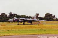 Vulcan B.2 XH558 at Bruntingthorpe Proving Ground, 1997; Francis Wallace