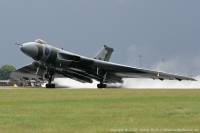 Vulcan B.2 XH558 at RAF Waddington Airshow (fast taxi run), 6th July 2008; Damien Burke