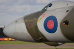 B.2 XH558. The aerial mounted on the bottom of the bomb-aiming blister is non-standard - in-service examples had a yellow blade aerial there.